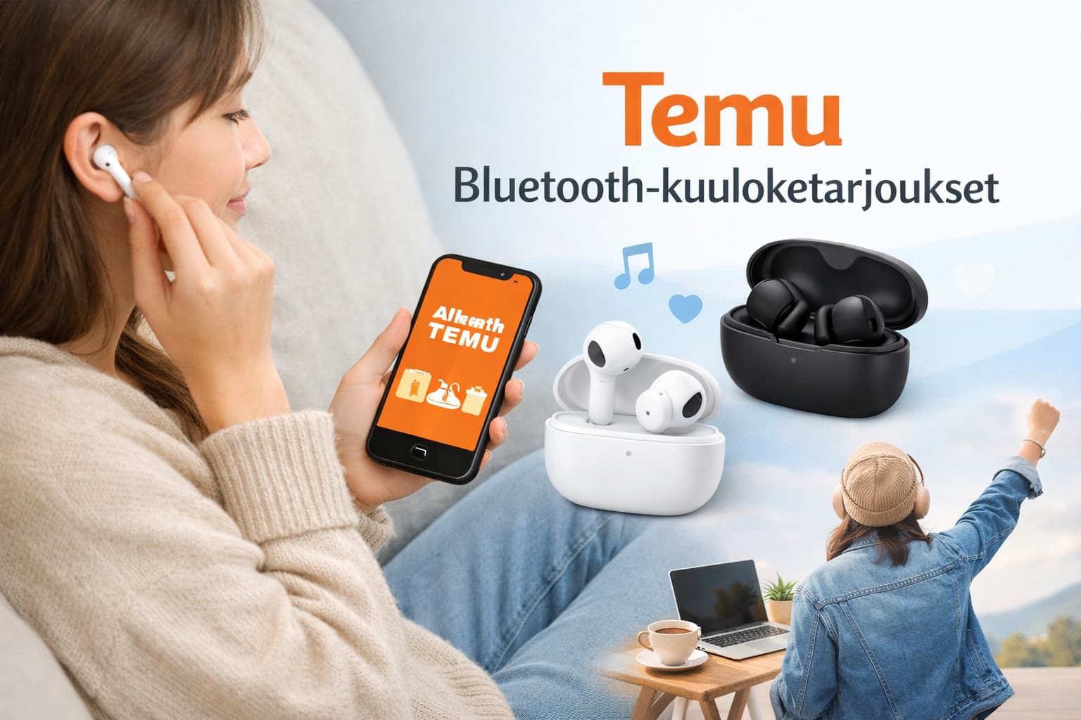 Temu Bluetooth-kuuloketarjoukset – parhaat diilit sovelluksessa