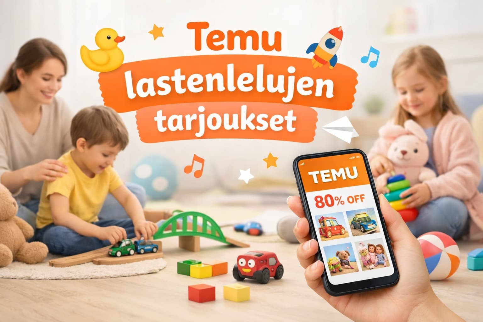 Temu lastenlelujen tarjoukset ja älykkäät ostot