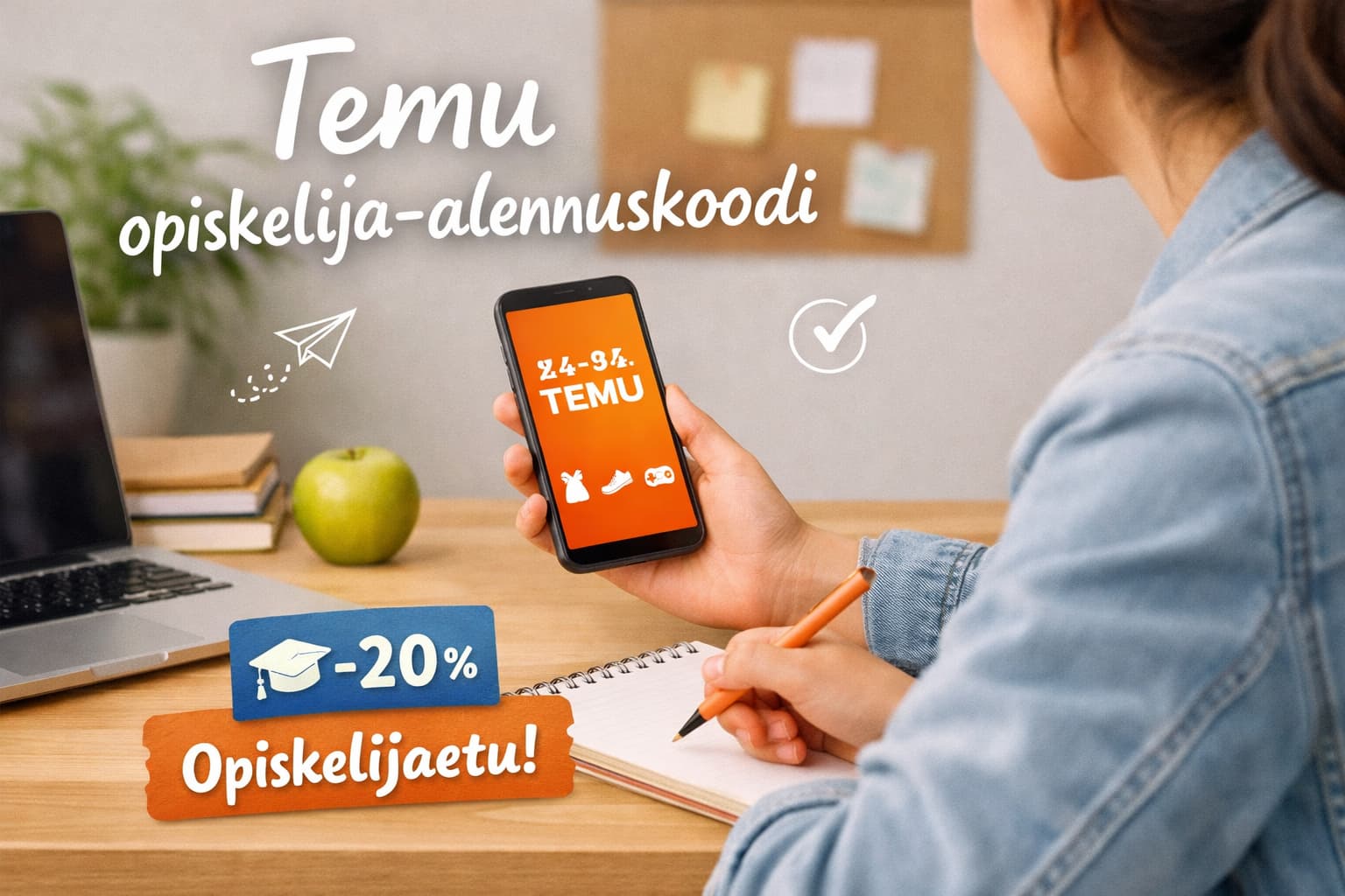 Temu opiskelija-alennuskoodi – säästä enemmän opiskelijana
