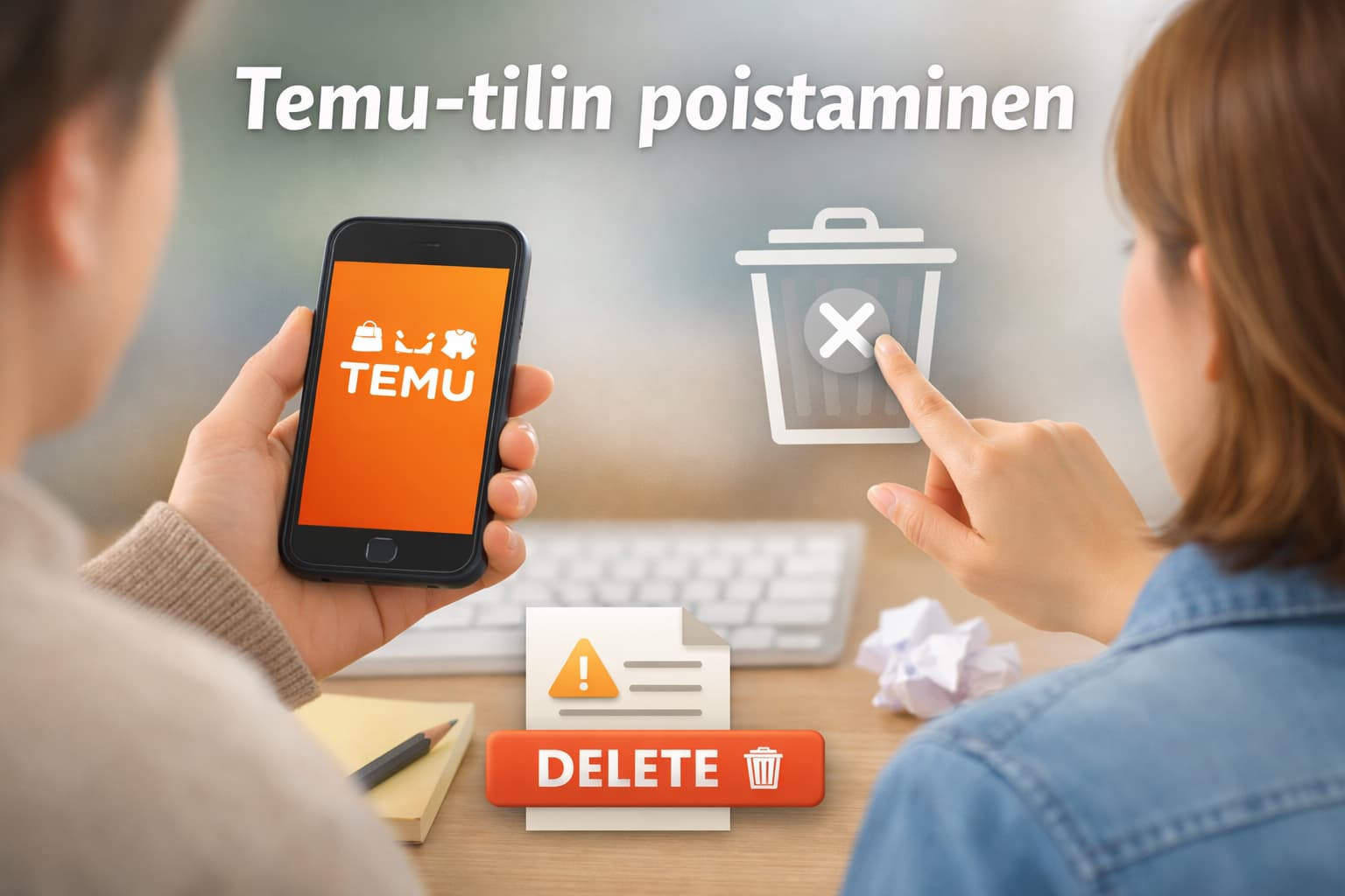 Temu-tilin poistaminen – täydellinen opas Temu-sovelluksessa