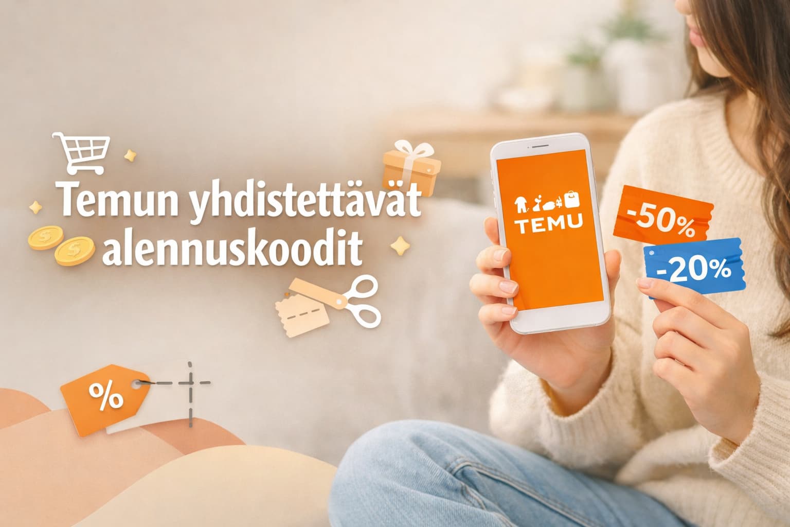 Temun yhdistettävät alennuskoodit – säästä enemmän sovelluksessa