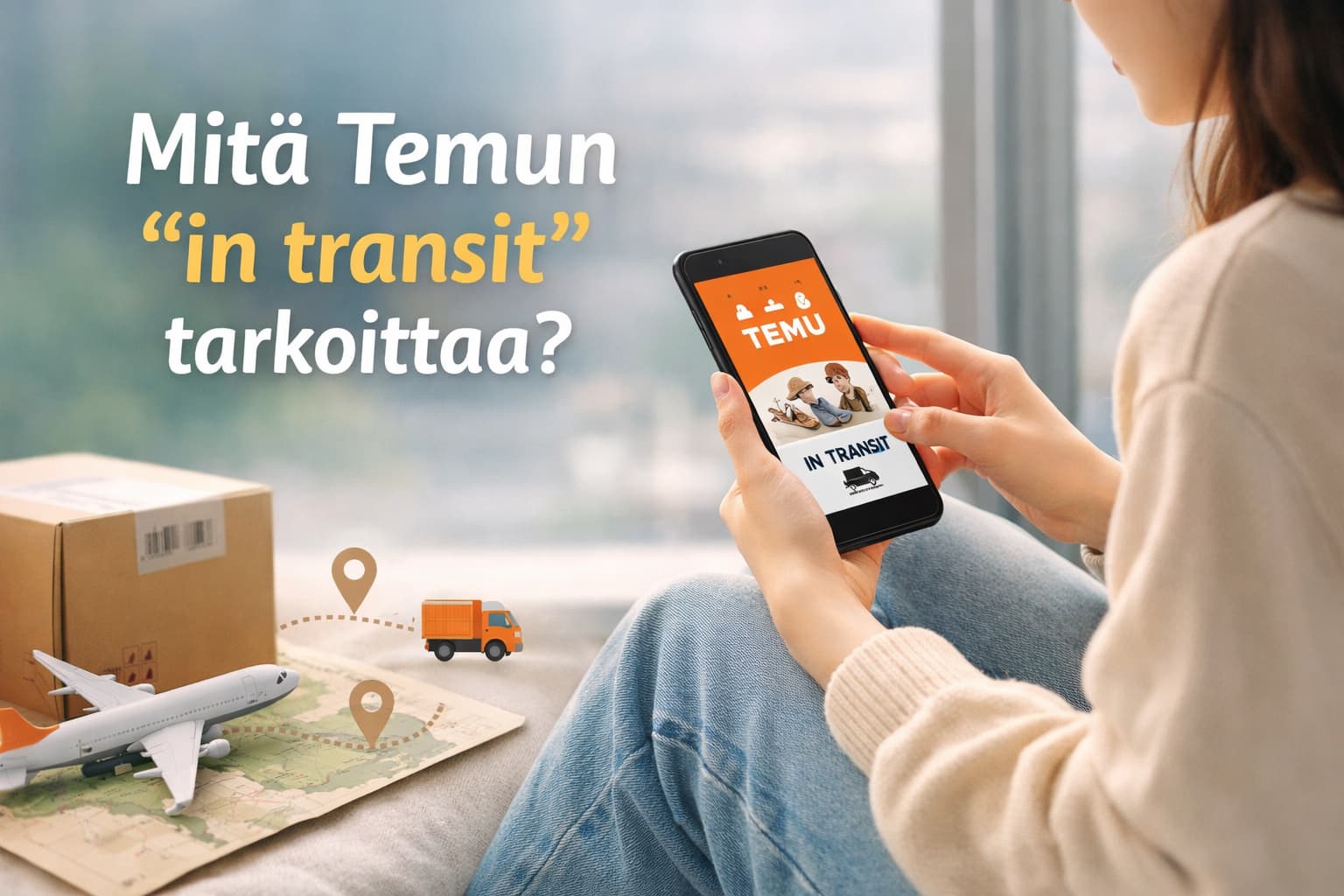 Mitä Temun “in transit” tarkoittaa sovelluksessa