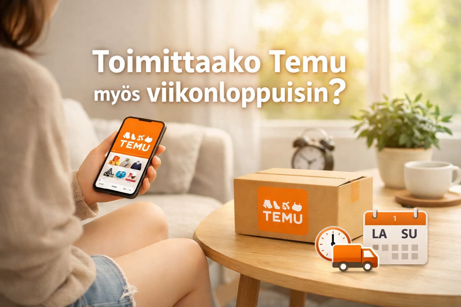 Toimittaako Temu myös viikonloppuisin Suomessa